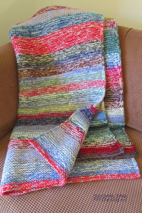 Leftover yarn blanket ~ OTD